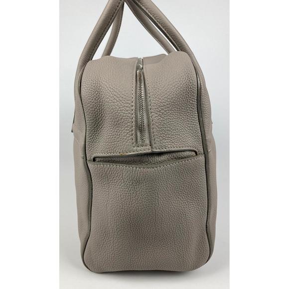 Loro Piana Grey Leather Duffle Tote - Picture 2 of 7